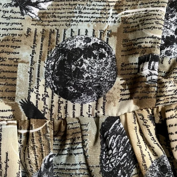 Hot Topic Spin Doctor Luna printed gothic dress - Picture 11 of 16